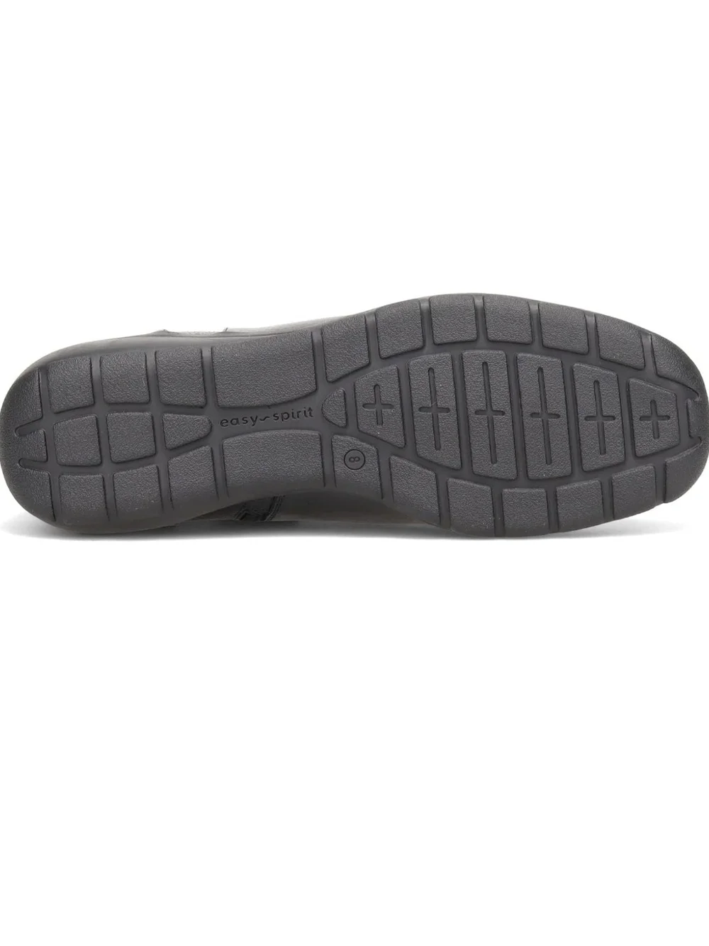 Easy Spirit Black Aerial Leather Slip-On Low Heel Ankle Bootie